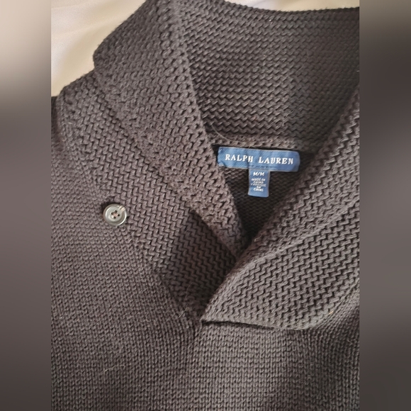 Polo by Ralph Lauren Black V-Neck Sweater - Picture 3 of 4